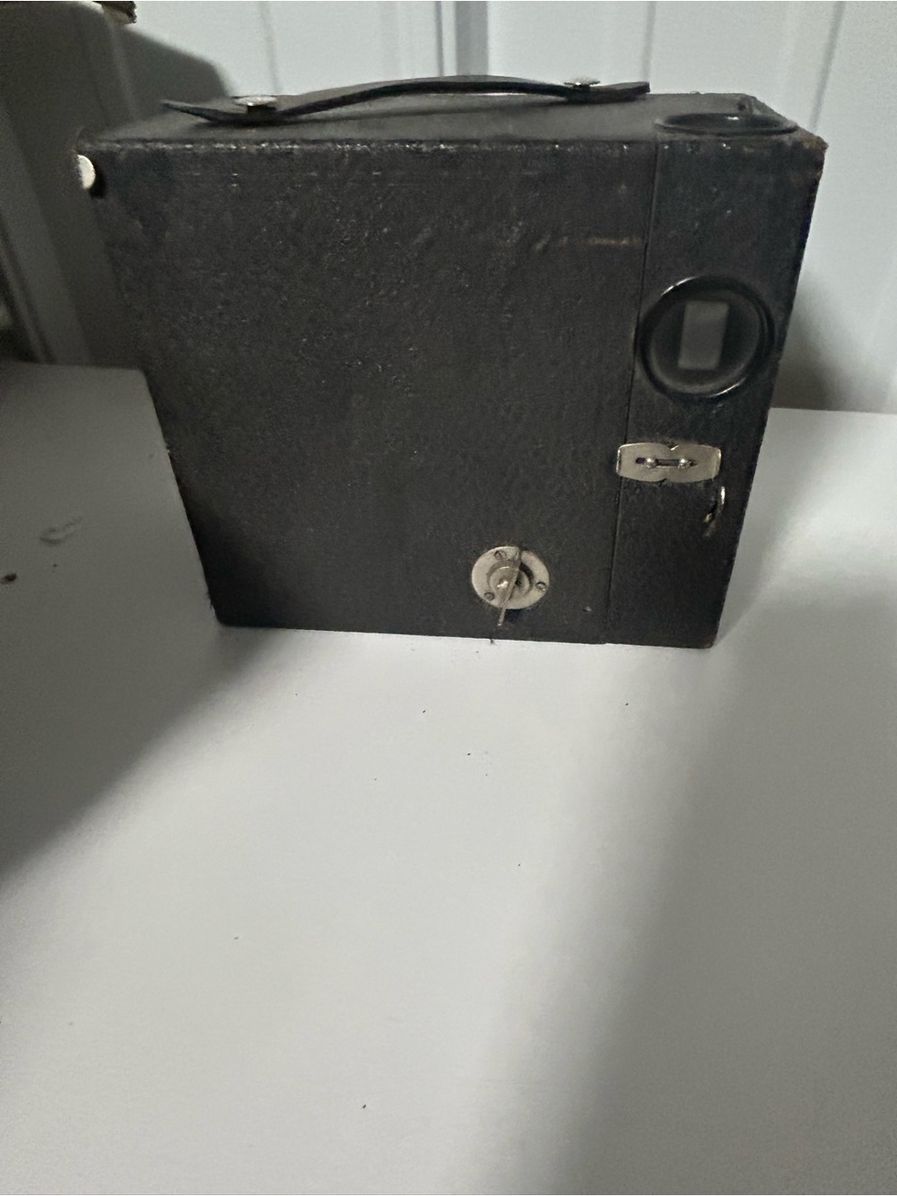 Black Portable Box Camera - Compact Vintage-Style Camera